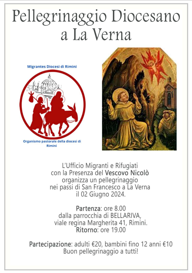 2 giugno 2024 pellegrinaggio sulle orme di San Francesco: « CAMMINARE INSIEME E DALLE FERITE NASCE LA VITA »